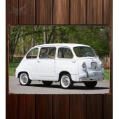 Металлическая табличка Fiat 600 D Multipla